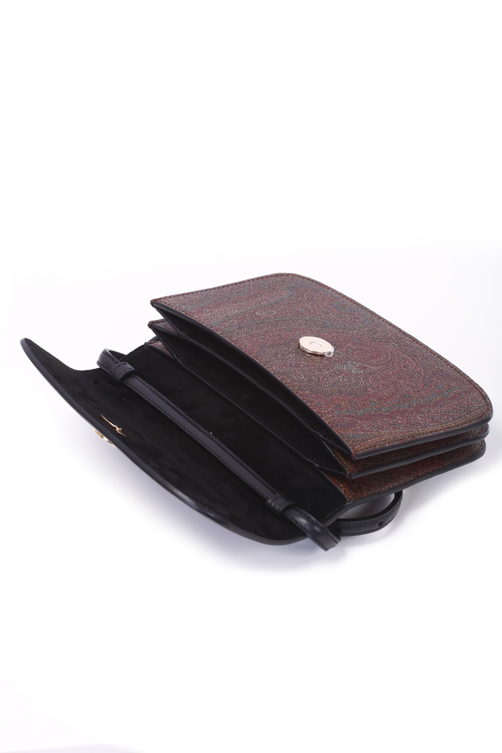 shop ETRO  Borsa: Etro borsa a tracolla ETRO Essential, realizzata nell'iconico tessuto Paisley jacquard e caratterizzata da una chiusura con patta in pelle a contrasto e bottone con logo ETRO e Pegaso.
La borsa al suo interno rivela una fodera in suede ed è perfetta per essere indossata a spalla o a tracolla, oppure a mano.
Dimensioni: 19 x 14 x 4,5 cm.
Esterno: Tessuto Paisley: Fronte: 76% cotone, 24% poliestere.
Retro: 100% cotone.
Spalmatura_ PVC.
Dettagli: 100% pelle di vitello.
Interno: 100% pelle di agnello.
Due scomparti interni.
Tasca posteriore.
Chiusura con bottone a calamita.
Tracolla removibile e regolabile altezza (luce) 55 cm.
Accessori metallici con finitura oro.
Made in Italy.. 1P050 8502-0001 number 7363057